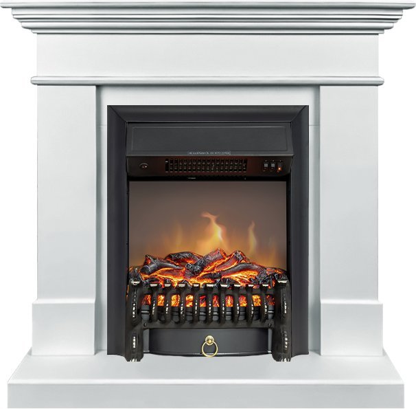 Каминокомплект Royal Flame California STD SFT с очагом Fobos FX Black белый (разборный) — фото 1