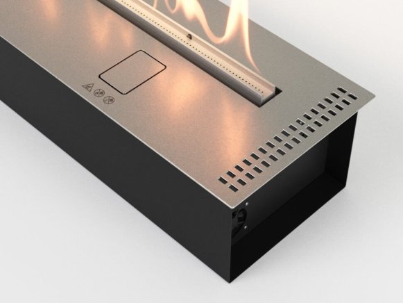 Изображение товара Автоматический биокамин Lux Fire Smart Flame 1100 RC Inox с управлением смартфоном
