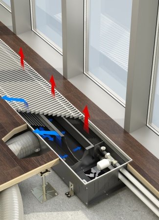 Внутрипольный конвектор Varmann Ntherm Air NA 370.220.1250 RR U EV1