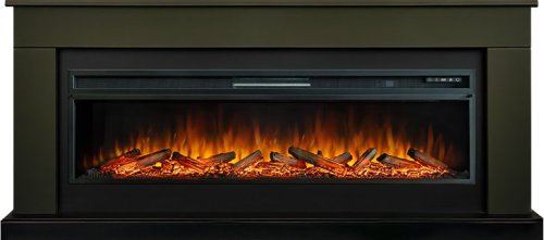 Каминокомплект Royal Flame Bergen 60 SFT (Разборный) с очагом Vision 60 LOG LED темная олива — фото 1