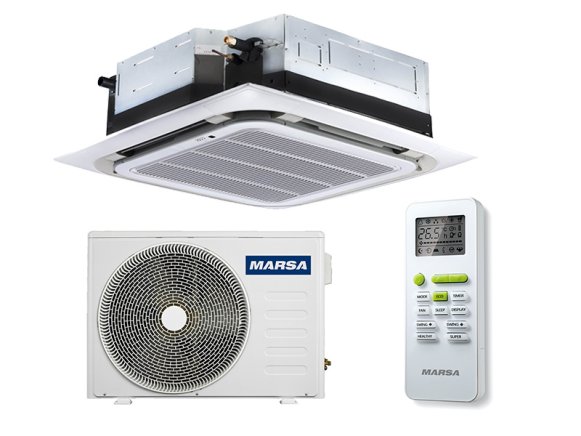 Изображение товара Кассетная сплит-система Marsa MRK-36UHTN / MRK-36HTNE-W, 100 м2, охлаждение и обогрев