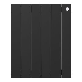 Биметаллический радиатор отопления Royal Thermo PianoForte 500 черный 6 секций