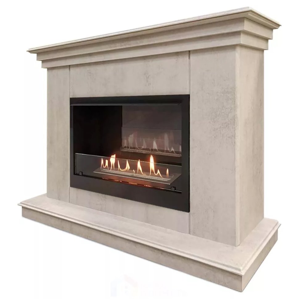 Каминокомплект Хорошие Камины Марс с очагом Firelight BFP/P-2520 цемент