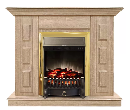 Каминокомплект Хорошие Камины Юпитер с очагом RealFlame Fobos Lux BR S сосна — фото 1