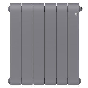 Биметаллический радиатор отопления Royal Thermo Infinity 500 6 секций Silver Satin