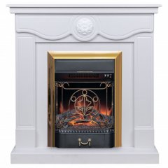 Каминокомплект RealFlame Aurora WT с очагом Majestic Lux Brass