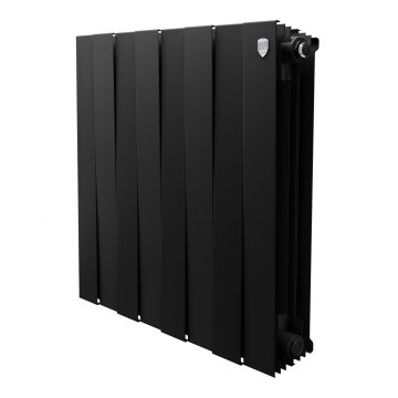 Биметаллический радиатор отопления Royal Thermo PianoForte 500 черный 8 секций