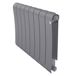 Биметаллический радиатор отопления Royal Thermo Infinity 500 8 секций Silver Satin
