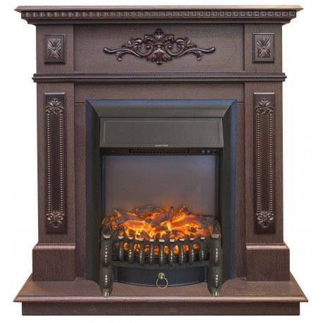 Каминокомплект RealFlame Lilian STD/EUG DN с очагом Fobos Lux Black S Каминокомплект RealFlame Lilian STD/EUG DN с очагом Fobos Lux Black S