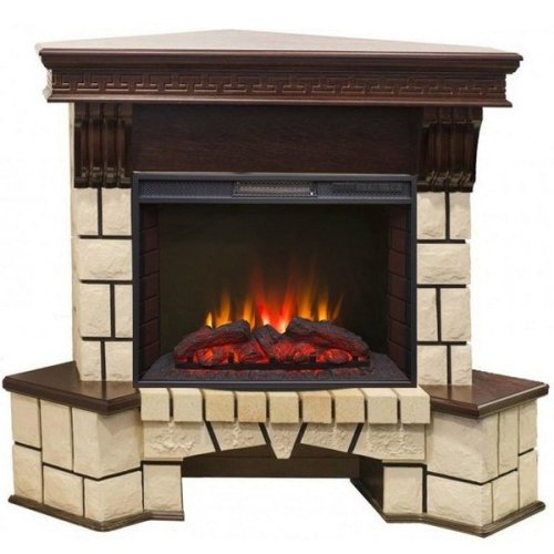Каминокомплект RealFlame Stone Corner new 25/25,5 с очагом Sparta 25,5 LED Каминокомплект RealFlame Stone Corner new 25/25,5 с очагом Sparta 25,5 LED