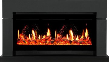 Каминокомплект Royal Flame Lindos с очагом 5D V-ART 40 серый графит