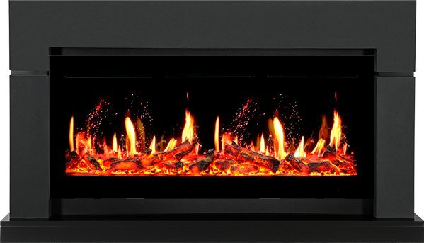 Каминокомплект Royal Flame Lindos с очагом 5D V-ART 40 серый графит — фото 1