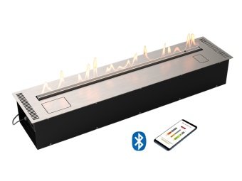 Автоматический биокамин Lux Fire Smart Flame 1200 RC Inox — фото 1