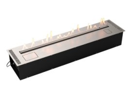 Автоматический биокамин Lux Fire Smart Flame 1200 RC Inox
