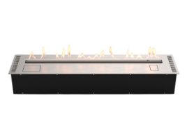 Автоматический биокамин Lux Fire Smart Flame 1200 RC Inox
