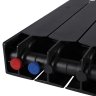 Биметаллический радиатор отопления Rifar Supremo Ventil SVR 500 10 секций нижнее правое подключение антрацит