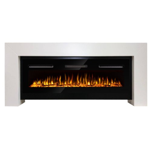 Каминокомплект Firelight Suprema Long с очагом Electrolux Infinity EFP/P-1600ULS N белый — фото 1
