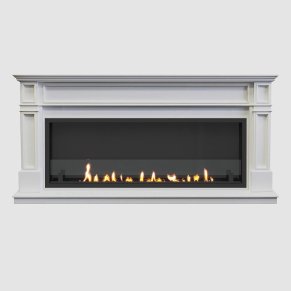 Встроенный портальный биокамин SteelHeat Bordo Long стекло стемалит