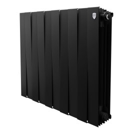 Биметаллический радиатор отопления Royal Thermo PianoForte 500 черный 10 секций
