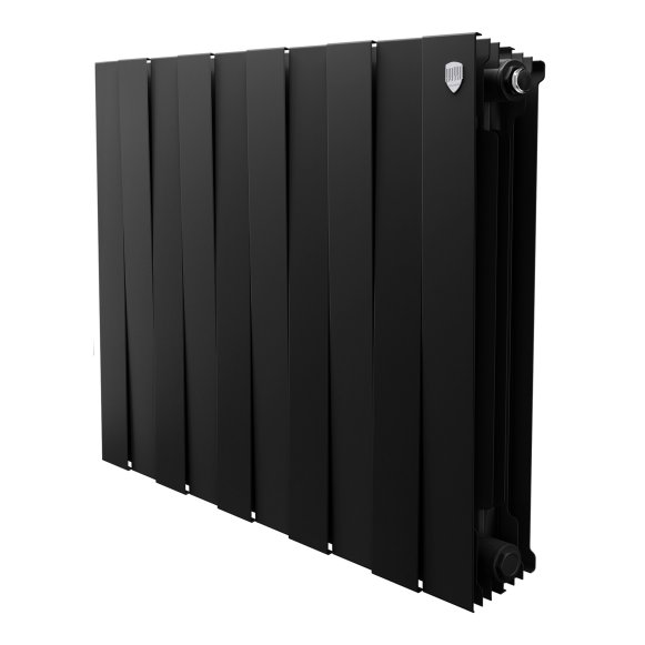 Биметаллический радиатор отопления Royal Thermo PianoForte 500 черный 10 секций