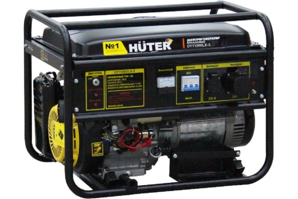 Изображение товара Бензиновый электрогенератор Huter DY11000LX-3 с двигателем 19 л.с.