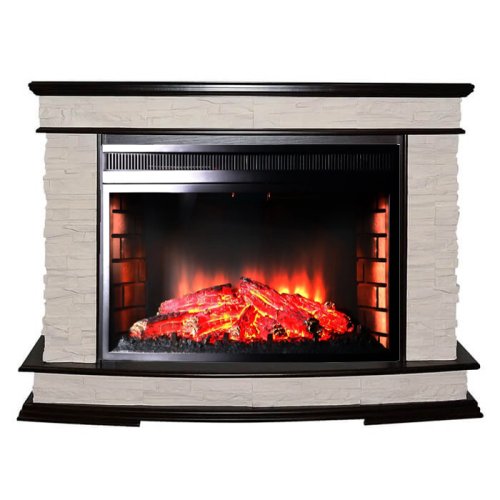 Каминокомплект Interflame Памир сланец с очагом Panoramic 33W LED FX темный дуб — фото 1