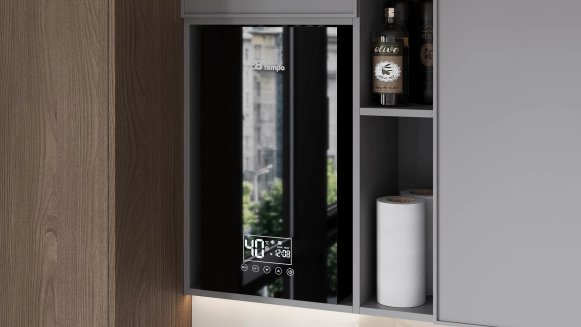 Настенный электрический котел E8 tempo EJA10V (черная стеклянная панель)