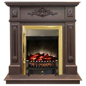 Каминокомплект RealFlame Lilian STD/EUG DN с очагом Fobos Lux Brass S