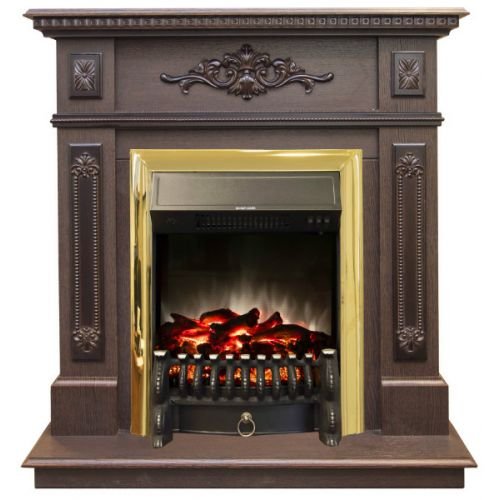 Каминокомплект RealFlame Lilian STD/EUG DN с очагом Fobos Lux Brass S