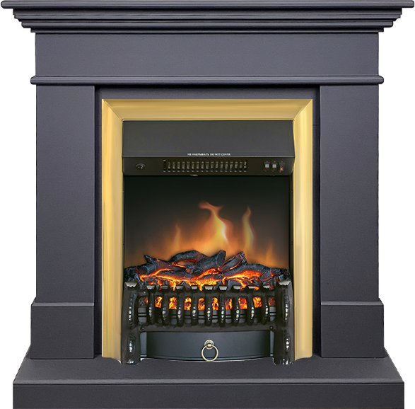 Каминокомплект Royal Flame California STD SFT с очагом Fobos FX Brass серый графит (разборный) — фото 1