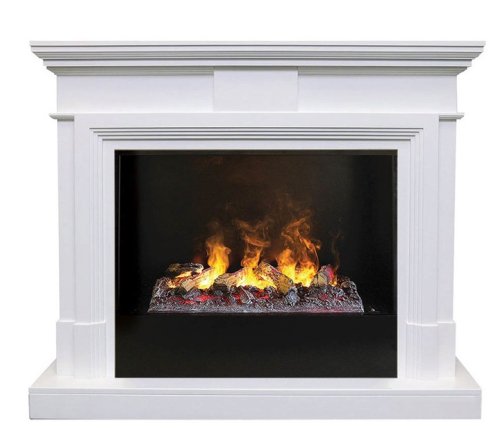 Каминокомплект RealFlame Marco 26 WT с очагом 3D Cassette 630/Black вставка Каминокомплект RealFlame Marco 26 WT с очагом 3D Cassette 630/Black вставка