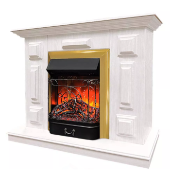 Каминокомплект Хорошие Камины Юпитер с очагом RealFlame Majestic Lux BR S белый