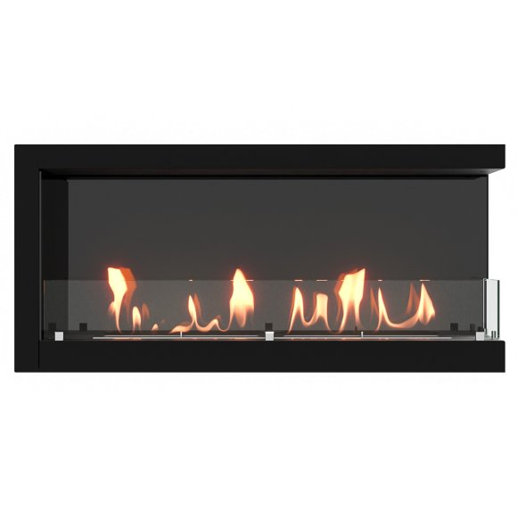 Изображение товара Угловой биокамин Firelight BFP-P1000RC right corner из стали с линией огня 75 см