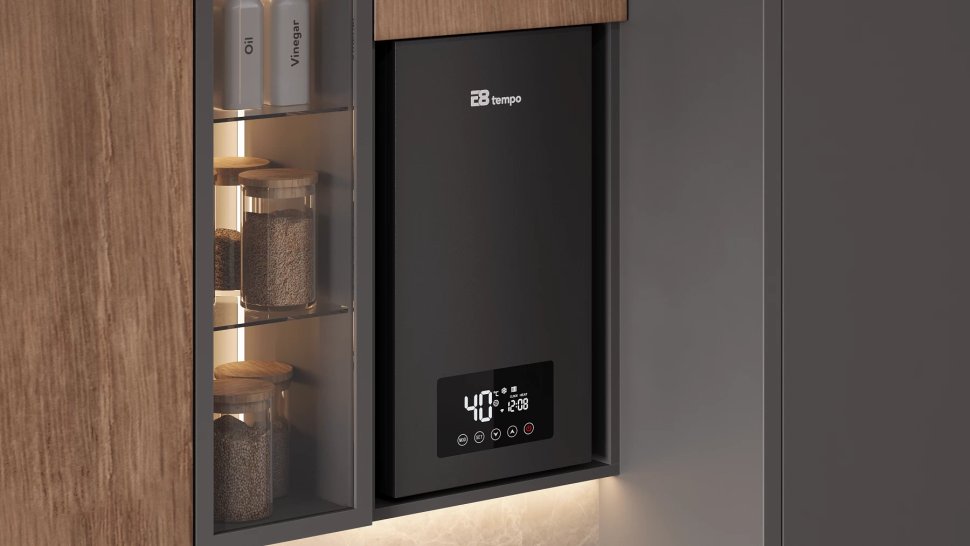 Настенный электрический котел E8 tempo EJB10V (серая металлическая панель)