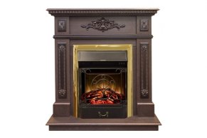 Каминокомплект RealFlame Lilian STD/EUG DN с очагом Majestic Lux Brass S