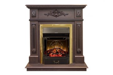 Каминокомплект RealFlame Lilian STD/EUG DN с очагом Majestic Lux Brass S