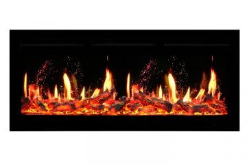 Каминокомплект Royal Flame Lindos с очагом 5D V-ART 40 белый с черным