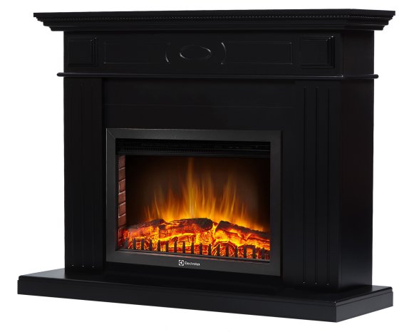 Изображение товара Электрокаминокомплект Firelight Bianco 25 с очагом BFP/P-2520 черная эмаль