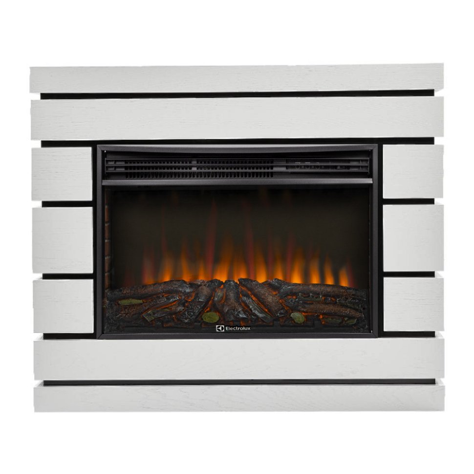 Каминокомплект Firelight Moderno 30 с очагом Electrolux EFP/P-3320RLS N шпон белый дуб — фото 1