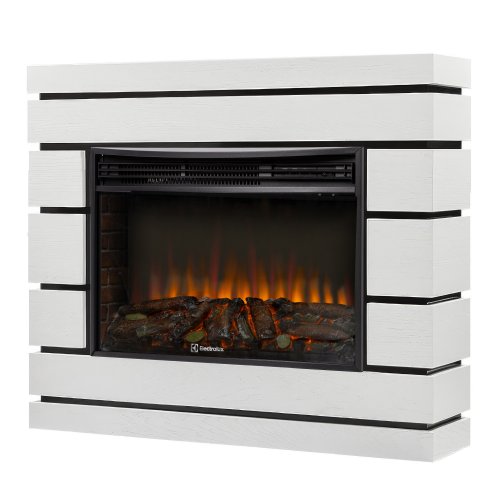 Каминокомплект Firelight Moderno 30 с очагом Electrolux EFP/P-3320RLS N шпон белый дуб — фото 2