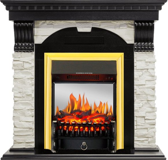 Каминокомплект Royal Flame Dublin с очагом Fobos FX M Brass