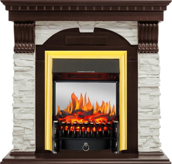 Каминокомплект Royal Flame Dublin с очагом Fobos FX M Brass