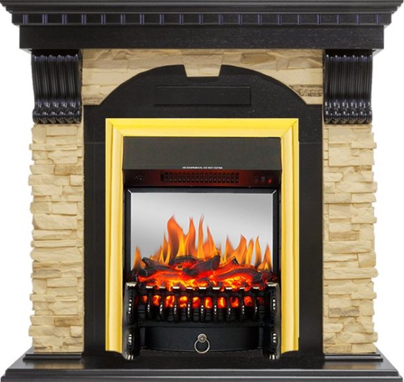 Каминокомплект Royal Flame Dublin с очагом Fobos FX M Brass