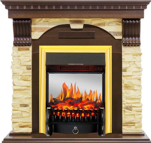 Каминокомплект Royal Flame Dublin с очагом Fobos FX M Brass