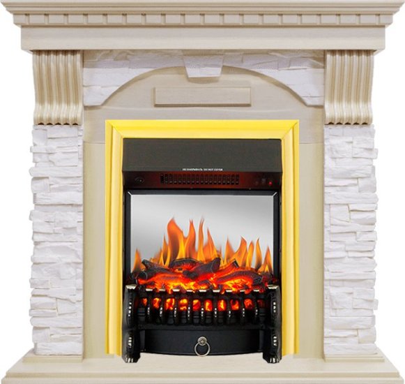 Каминокомплект Royal Flame Dublin с очагом Fobos FX M Brass