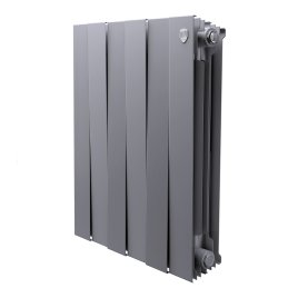 Биметаллический радиатор отопления Royal Thermo PianoForte 500 серебристый 10 секций