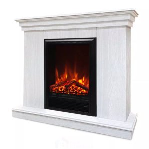 Каминокомплект Хорошие Камины Марс с очагом RealFlame Eugene белое дерево