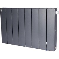 Биметаллический радиатор отопления Rifar Supremo Ventil SVR 350 8 секций нижнее правое подключение титан