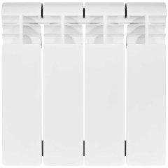 Биметаллический радиатор отопления Stout Vega 200 6 секций боковое подключение белый RAL 9016