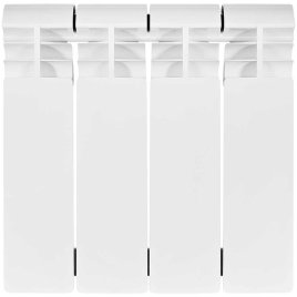 Биметаллический радиатор отопления Stout Vega 200 6 секций боковое подключение белый RAL 9016